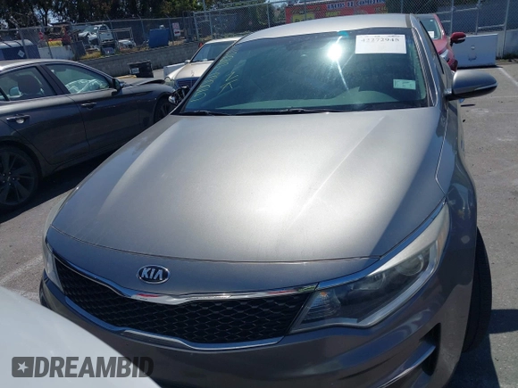 2016 Kia Optima LX with VIN 5XXGT4L33GG106342, listed as a IAAI auction lot 42272945 with 94,645 mi miles and . Bid and sale history available at DreamBid. Image 12.