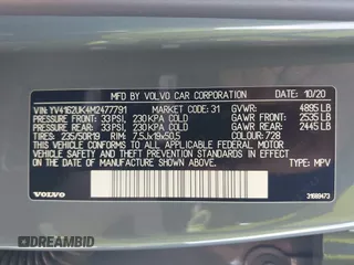 2021 Volvo XC40 Momentum z VIN YV4162UK4M2477791, wystawiony jako IAAI lot #41838849 z przebiegiem 25 944 mil mil oraz . Historia ofert i sprzedaży dostępna na DreamBid. Obrazek 9.