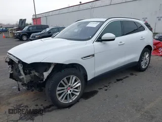 2018 Jaguar F-Pace 25t Prestige with VIN SADCK2FX5JA258604, listed as a IAAI auction lot 41752409 with 107,840 mi miles and . Bid and sale history available at DreamBid. Image 2.