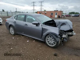 2013 Lexus GS 350 with VIN JTHCE1BL5D5004824, listed as a Copart auction lot 58638495 with 141,980 mi miles and Salvage title. Bid and sale history available at DreamBid. Image 4.