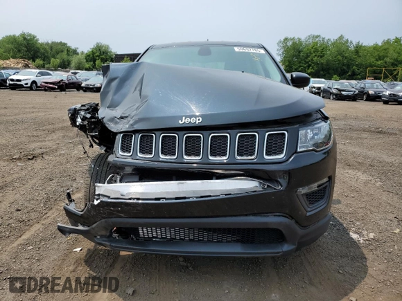 2021 Jeep Compass Sport z VIN 3C4NJDAB0MT591580, wystawiony jako Copart lot #59692785 z przebiegiem 70 661 mil mil oraz Szkoda całkowita • Salvage title. Historia ofert i sprzedaży dostępna na DreamBid. Obrazek 5.