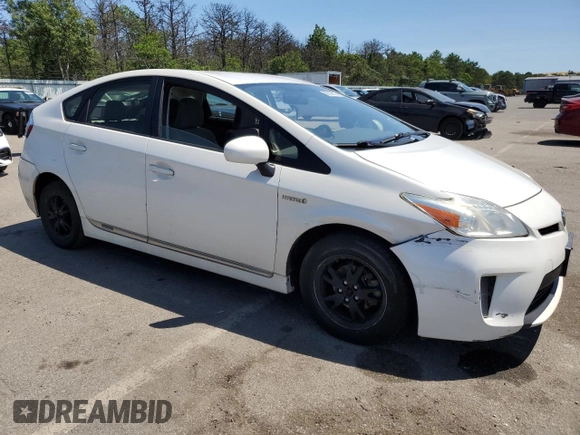 2013 Toyota Prius One with VIN JTDKN3DU4D5692524, listed as a Copart auction lot 66144315 with 259,467 mi miles and Clean title. Bid and sale history available at DreamBid. Image 4.