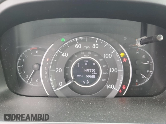 2013 Honda CR-V LX with VIN 5J6RM4H38DL029150, listed as a Copart auction lot 51941335 with 149,775 mi miles and Salvage Title. Bid and sale history available at DreamBid. Image 9.