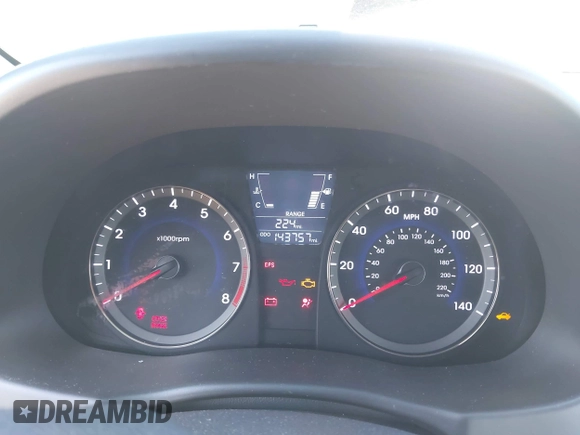 2013 Hyundai Accent GLS z VIN KMHCT4AE1DU542207, wystawiony jako IAAI lot #42174737 z przebiegiem 143 757 mil mil oraz . Historia ofert i sprzedaży dostępna na DreamBid. Obrazek 7.