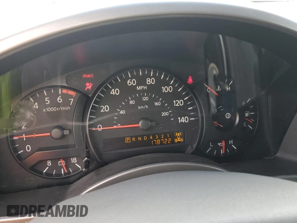 2005 Nissan Titan SE with VIN 1N6AA06B05N548873, listed as a Copart auction lot 57341215 with 178,722 mi miles and Salvage title. Bid and sale history available at DreamBid. Image 9.
