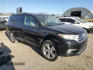 2011 Toyota Highlander Limited with VIN 5TDDK3EH8BS048969, listed as a Copart auction lot 48258085 with 145,180 mi miles and Salvage title. Bid and sale history available at DreamBid. Image 4.
