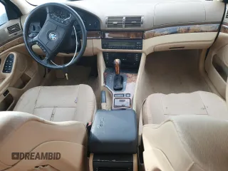 1998 BMW 5 Series 540iA with VIN WBADE6320WBW59550, listed as a Copart auction lot 80756644 with 0 mi miles and Salvage Title. Bid and sale history available at carsss.com. Image 8.