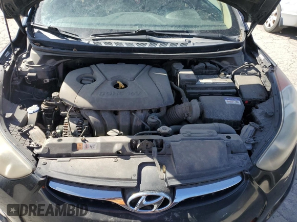 2013 Hyundai Elantra Limited with VIN KMHDH4AE6DU891000, listed as a Copart auction lot 48955665 with 129,030 mi miles and Salvage Title. Bid and sale history available at carsss.com. Image 11.