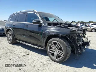 2020 Mercedes-Benz GLS 450 with VIN 4JGFF5KE5LA154079, listed as a Copart auction lot 71464634 with 43,595 mi miles and Salvage Title. Bid and sale history available at DreamBid. Image 4.