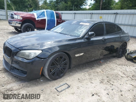 2014 BMW 7 Series 740Li with VIN WBAYE4C53ED137952, listed as a Copart auction lot 62829515 with 151,160 mi miles and Salvage title. Bid and sale history available at DreamBid. Image 1.