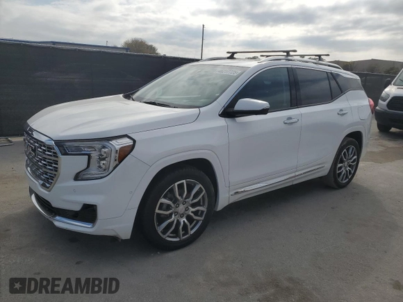 2022 GMC Terrain Denali with VIN 3GKALXEV7NL310492, listed as a Copart auction lot 46217725 with 12,081 mi miles and Clean title. Bid and sale history available at DreamBid. Image 1.