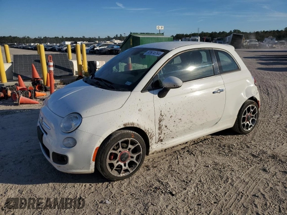 2014 FIAT 500 Sport with VIN 3C3CFFBR0ET223048, listed as a Copart auction lot 82674764 with 94,604 mi miles and Salvage Title. Bid and sale history available at carsss.com. Image 1.