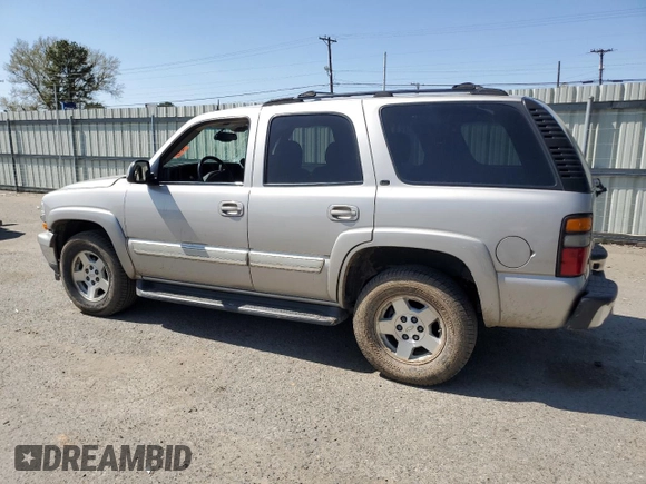 2005 Chevrolet Tahoe LT with VIN 1GNEC13T85R101175, listed as a Copart auction lot 49727485 with 187,301 mi miles and Salvage title. Bid and sale history available at DreamBid. Image 2.