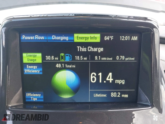 2013 Chevrolet Volt with VIN 1G1RA6E45DU143536, listed as a IAAI auction lot 42108457 with 117,142 mi miles and . Bid and sale history available at carsss.com. Image 13.