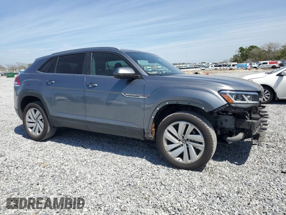 2021 Volkswagen Atlas SE with VIN 1V2JC2CA2MC230959, listed as a Copart auction lot 49097915 with 61,530 mi miles and Salvage title. Bid and sale history available at DreamBid. Image 4.