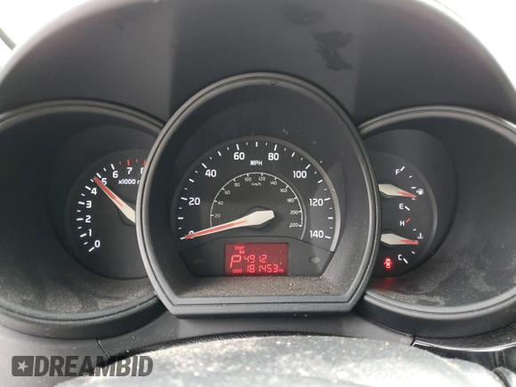 2016 Kia Rio LX with VIN KNADM4A36G6549955, listed as a Copart auction lot 72186724 with 181,453 mi miles and Salvage Title. Bid and sale history available at DreamBid. Image 9.