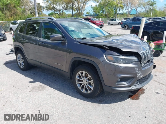 2021 Jeep Cherokee Latitude Lux with VIN 1C4PJLMX8MD135018, listed as a IAAI auction lot 41678234 with 110,318 mi miles. Bid and sale history available at carsss.com. Image 1.