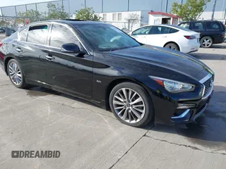 2018 Infiniti Q50 Sport with VIN JN1EV7AP6JM366702, listed as a IAAI auction lot 41852058 with 60,472 mi miles and . Bid and sale history available at carsss.com. Image 1.