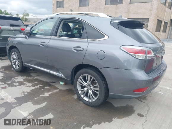 2013 Lexus RX 450h with VIN JTJBC1BA4D2441911, listed as a IAAI auction lot 42060633 with 44,378 mi miles and . Bid and sale history available at DreamBid. Image 3.