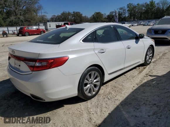 2014 Hyundai Azera with VIN KMHFG4JG1EA385784, listed as a Copart auction lot 49060695 with 168,953 mi miles and Salvage title. Bid and sale history available at DreamBid. Image 3.