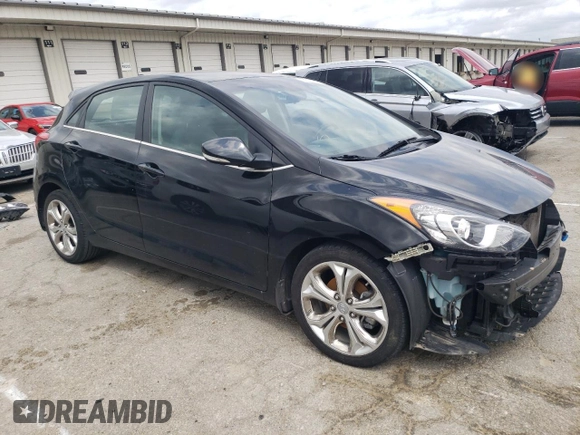2014 Hyundai Elantra GT with VIN KMHD35LH2EU197594, listed as a Copart auction lot 51526895 with 50,853 mi miles and Salvage Title. Bid and sale history available at carsss.com. Image 4.