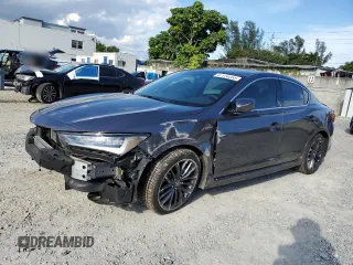 2022 Acura ILX w/Premium/A-Spec Package with VIN 19UDE2F81NA005836, listed as a Copart auction lot 47170255 with 29,585 mi miles and Salvage Title. Bid and sale history available at carsss.com. Image 1.