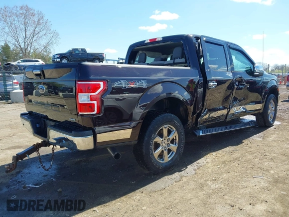 2020 Ford F-150 XL with VIN 1FTEW1EP1LFC48162, listed as a IAAI auction lot 41974069 with 45,880 mi miles. Bid and sale history available at carsss.com. Image 4.