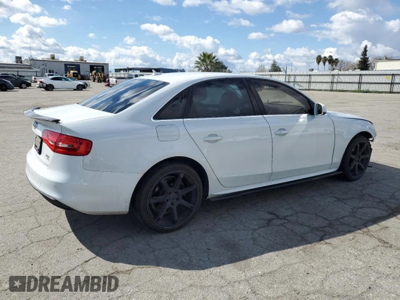 2014 Audi A4 Premium Plus with VIN WAUFFAFL9EN043114, listed as a Copart auction lot 48069195 with 115,398 mi miles and Salvage Title. Bid and sale history available at carsss.com. Image 3.