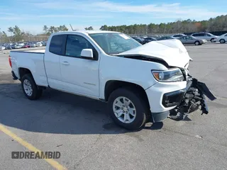 2021 Chevrolet Colorado 2WD LT with VIN 1GCHSCEA7M1147965, listed as a IAAI auction lot 41594918 with 89,276 mi miles. Bid and sale history available at carsss.com. Image 1.