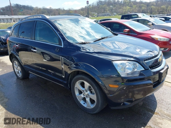 2014 Chevrolet Captiva Sport LTZ with VIN 3GNAL4EK0ES660141, listed as a IAAI auction lot 41883331 with 107,028 mi miles. Bid and sale history available at carsss.com. Image 1.