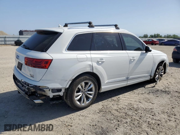 2017 Audi Q7 Premium with VIN WA1AAAF74HD025817, listed as a Copart auction lot 56036985 with 130,410 mi miles and Salvage title. Bid and sale history available at DreamBid. Image 3.