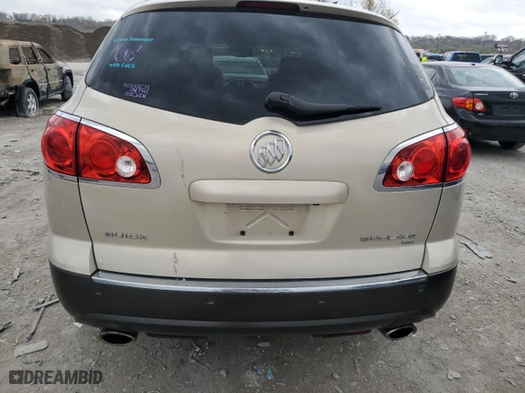 2012 Buick Enclave Leather with VIN 5GAKVCED9CJ224004, listed as a Copart auction lot 51384045 with 142,380 mi miles and Salvage Title. Bid and sale history available at carsss.com. Image 6.