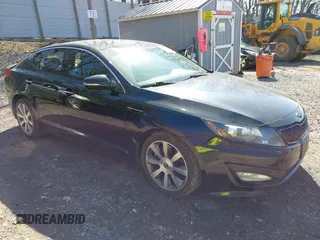 2013 Kia Optima SX with VIN 5XXGR4A65DG186542, listed as a IAAI auction lot 41824914 with 205,582 mi miles and . Bid and sale history available at DreamBid. Image 1.
