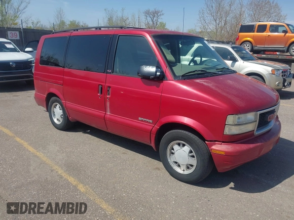 1998 GMC Safari z VIN 1GKDM19W7WB540093, wystawiony jako IAAI lot #42003889 z przebiegiem 214 439 mil mil oraz . Historia ofert i sprzedaży dostępna na DreamBid. Obrazek 1.