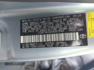 2010 Toyota Yaris с VIN JTDBT4K32A4067594, выставлен на аукционе IAAI как лот 42377242 с пробегом 96 031 миль миль и . История ставок и продаж доступна на DreamBid. Изображение 9.
