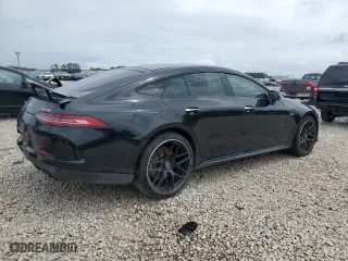 2021 Mercedes-Benz AMG GT with VIN W1K7X6BB8MA041493, listed as a Copart auction lot 69057174 with 26,573 mi miles and Salvage Title. Bid and sale history available at carsss.com. Image 3.