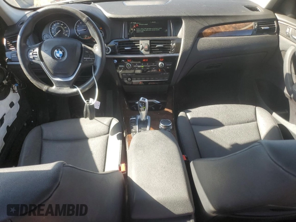 2015 BMW X3 xDrive28i with VIN 5UXWX9C58F0D57504, listed as a Copart auction lot 47256715 with 136,776 mi miles and Salvage Title. Bid and sale history available at carsss.com. Image 8.