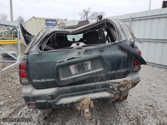 2002 Chevrolet TrailBlazer LS with VIN 1GNDT13S222530075, listed as a Copart auction lot 44366625 with 0 mi miles and Salvage Title. Bid and sale history available at carsss.com. Image 6.