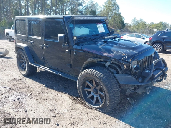 2015 Jeep Wrangler Unlimited Rubicon with VIN 1C4BJWFG9FL755152, listed as a IAAI auction lot 41293766 with 109,153 mi miles. Bid and sale history available at carsss.com. Image 1.