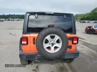 2018 Jeep Wrangler Unlimited Sport with VIN 1C4HJXDG5JW273904, listed as a Copart auction lot 66442065 with 92,977 mi miles and Salvage title. Bid and sale history available at DreamBid. Image 6.