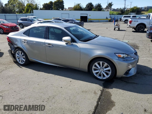 2016 Lexus IS 200t with VIN JTHBA1D20G5038041, listed as a Copart auction lot 52148465 with 97,981 mi miles and Salvage Title. Bid and sale history available at DreamBid. Image 4.