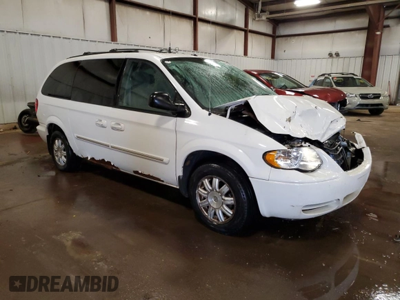 2007 Chrysler Town & Country LWB Touring with VIN 2A4GP54L37R141599, listed as a Copart auction lot 79033184 with 191,645 mi miles and Clean Title. Bid and sale history available at carsss.com. Image 4.