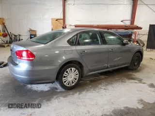 2014 Volkswagen Passat S w/Nav with VIN 1VWAP7A34EC022183, listed as a Copart auction lot 49393475 with 98,379 mi miles and Salvage Title. Bid and sale history available at carsss.com. Image 3.