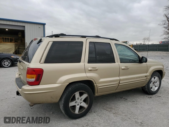 2001 Jeep Grand Cherokee Limited with VIN 1J4GW58N21C500181, listed as a Copart auction lot 49620415 with 150,256 mi miles and Salvage Title. Bid and sale history available at carsss.com. Image 3.