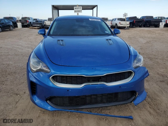 2019 Kia Stinger with VIN KNAE15LA6K6066960, listed as a Copart auction lot 83627664 with 71,096 mi miles and Salvage Title. Bid and sale history available at carsss.com. Image 5.