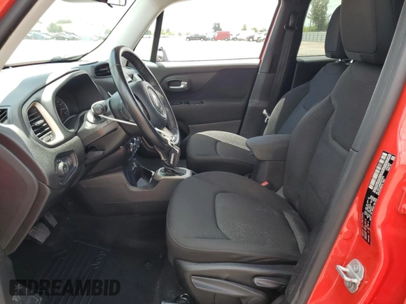 2017 Jeep Renegade Latitude with VIN ZACCJABB6HPF75773, listed as a Copart auction lot 54577855 with 50,425 mi miles and Salvage Title. Bid and sale history available at carsss.com. Image 7.