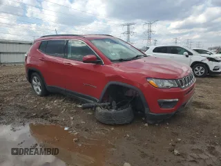 2021 Jeep Compass Latitude with VIN 3C4NJCBB0MT502048, listed as a Copart auction lot 50413735 with 30,251 mi miles and Salvage title. Bid and sale history available at DreamBid. Image 4.