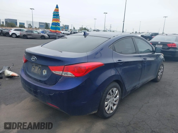 2011 Hyundai Elantra Limited with VIN 5NPDH4AE0BH026695, listed as a IAAI auction lot 42046894 with 376,294 mi miles and . Bid and sale history available at DreamBid. Image 4.