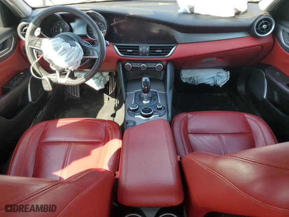 2019 Alfa Romeo Giulia with VIN ZARFANANXK7609658, listed as a Copart auction lot 53039485 with 0 mi miles and Clean Title. Bid and sale history available at carsss.com. Image 8.