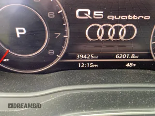 2018 Audi Q5 Premium Plus with VIN WA1BNAFY8J2224078, listed as a Copart auction lot 53841865 with 39,425 mi miles and Salvage Title. Bid and sale history available at carsss.com. Image 8.